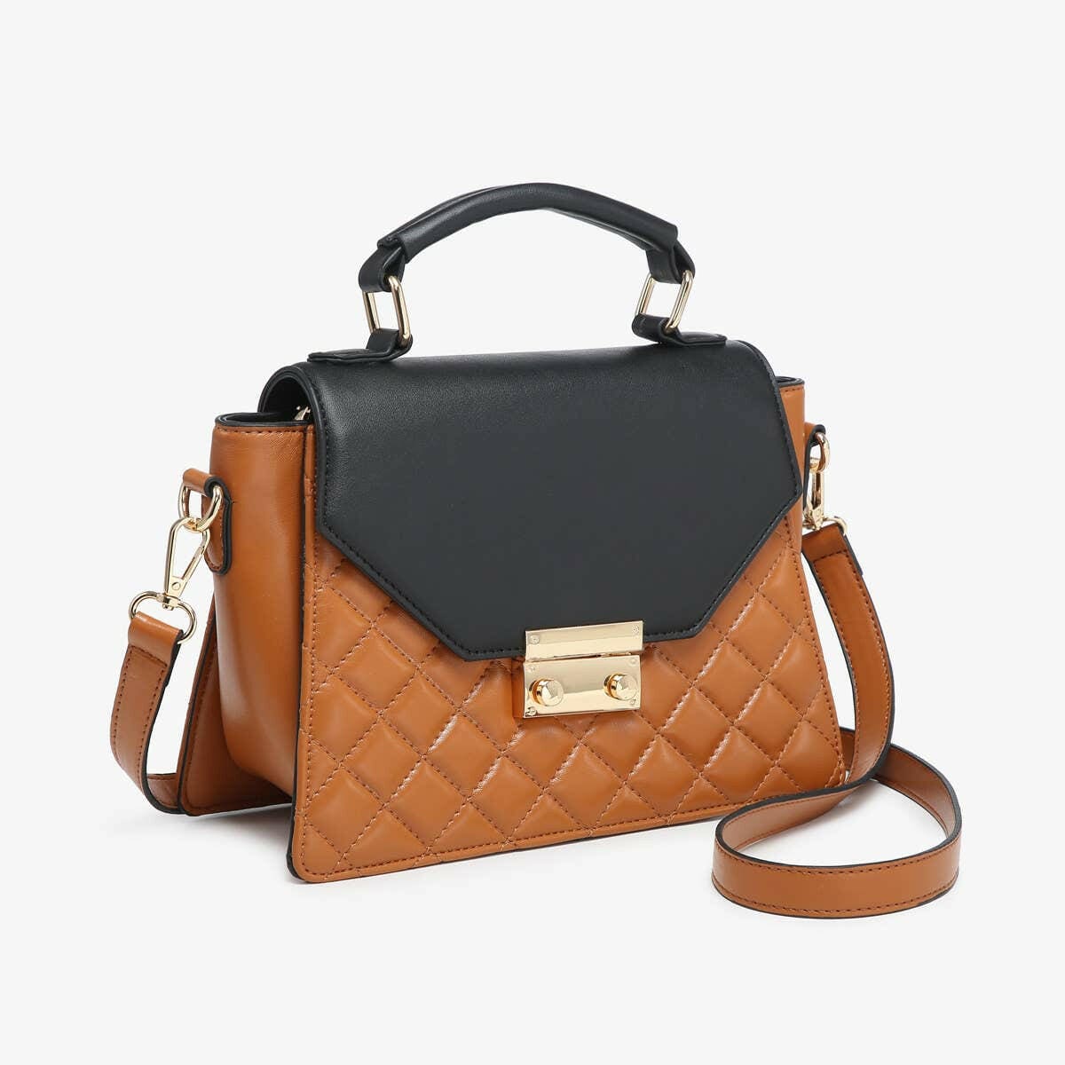 Lou Square Quilted Crossbody-handbags-Krush Kandy, Women's Online Fashion Boutique Located in Phoenix, Arizona (Scottsdale Area)