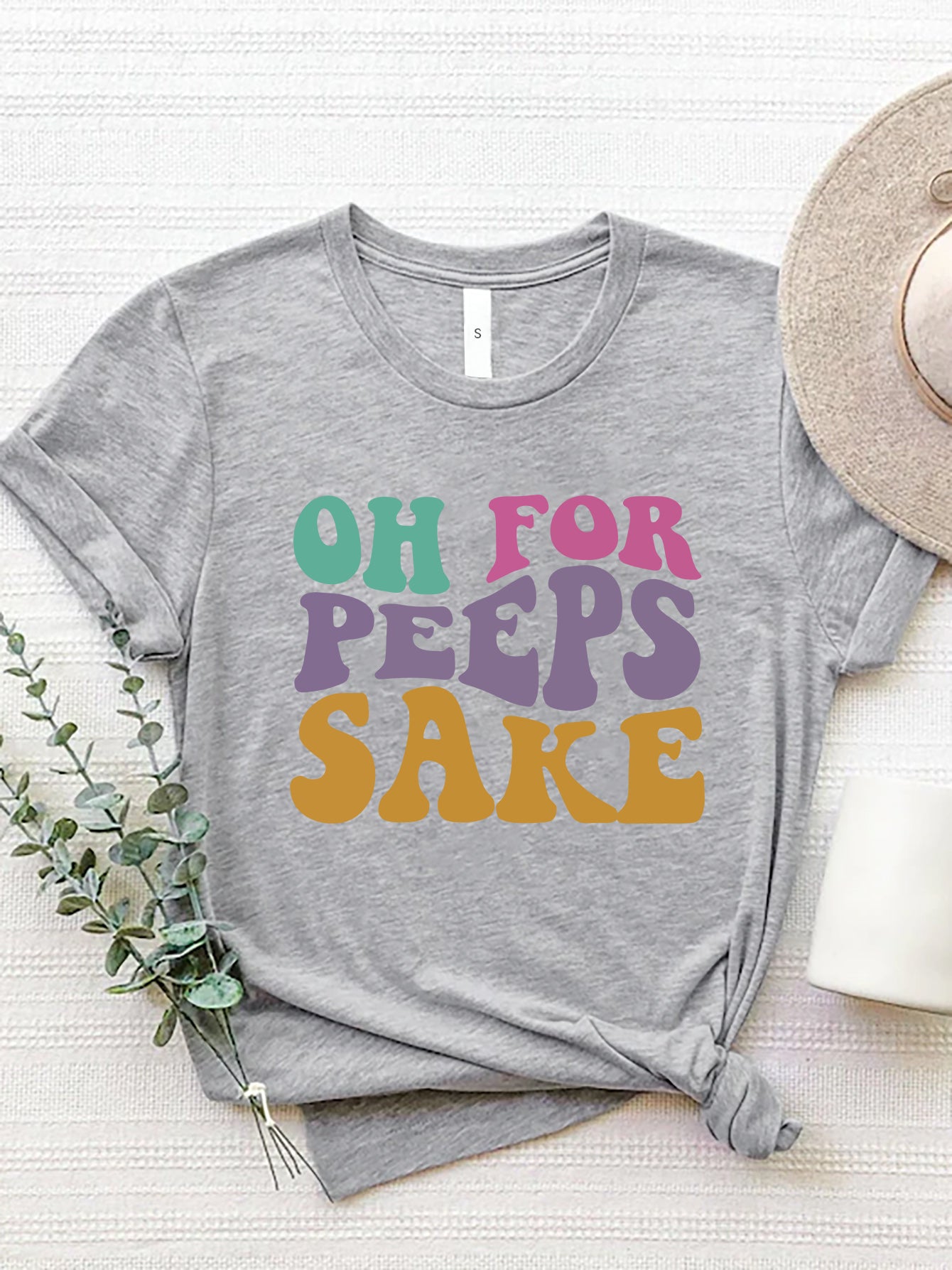 Oh For Peeps Sake Graphic Tee-Krush Kandy, Women's Online Fashion Boutique Located in Phoenix, Arizona (Scottsdale Area)