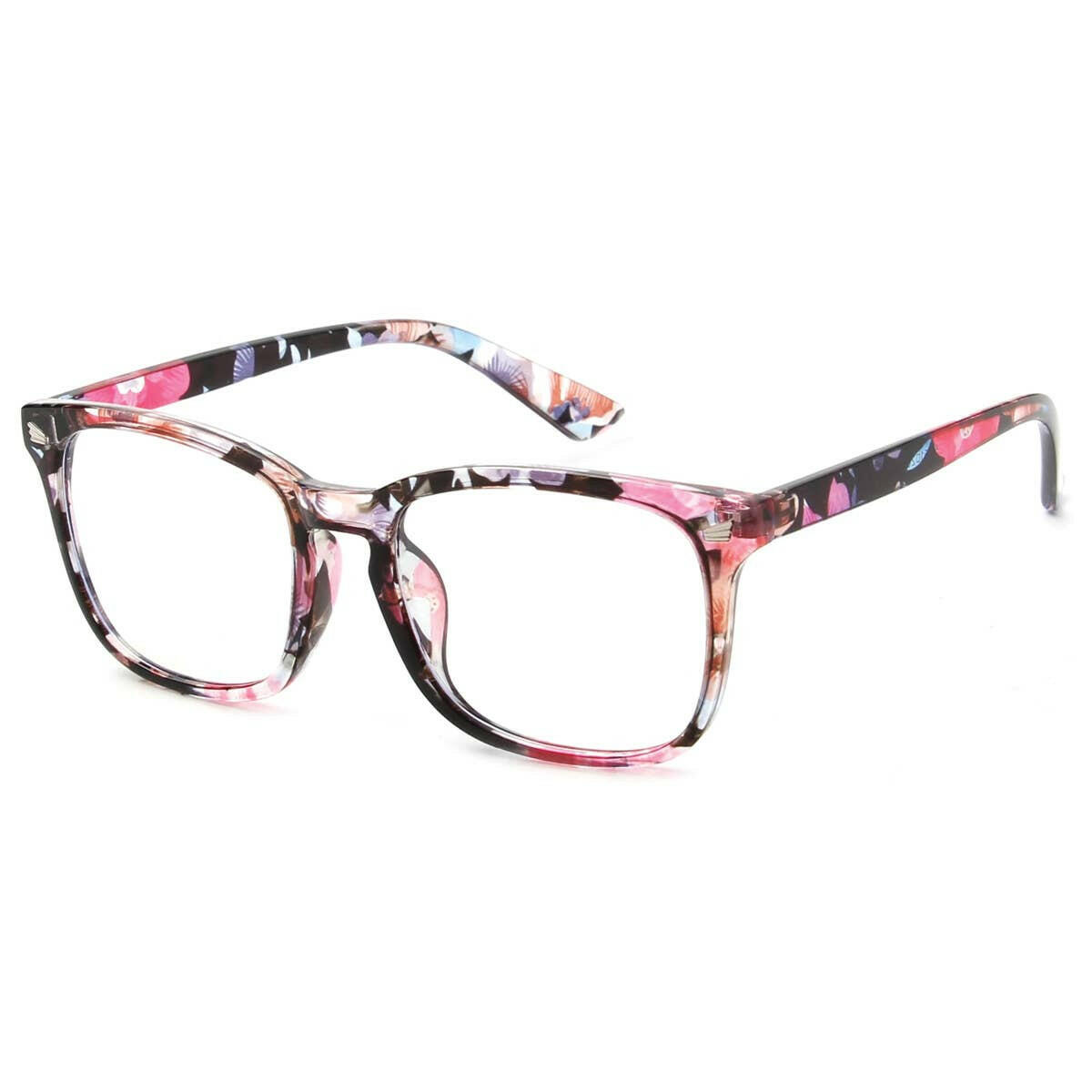 Multi Color Horn-Rimmed Frame Blue Light Blocker Glasses-Krush Kandy, Women's Online Fashion Boutique Located in Phoenix, Arizona (Scottsdale Area)