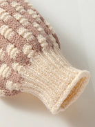 Stripe Checkerboard Drop Shoulder Balloon Sleeve Sweater-Sweaters-Krush Kandy, Women's Online Fashion Boutique Located in Phoenix, Arizona (Scottsdale Area)