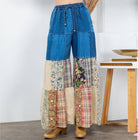 Boho Patchwork Wide-Leg Denim Pants-PANTS-Krush Kandy, Women's Online Fashion Boutique Located in Phoenix, Arizona (Scottsdale Area)