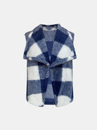 Plaid Open Front Vest Coat-Krush Kandy, Women's Online Fashion Boutique Located in Phoenix, Arizona (Scottsdale Area)