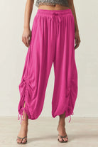 Drawstring Ruched Pants-Krush Kandy, Women's Online Fashion Boutique Located in Phoenix, Arizona (Scottsdale Area)