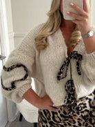 Tie Front Long Sleeve Sweater-Krush Kandy, Women's Online Fashion Boutique Located in Phoenix, Arizona (Scottsdale Area)