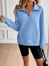 Ivy Lane Half Zip Raglan Sleeve Sweatshirt-Krush Kandy, Women's Online Fashion Boutique Located in Phoenix, Arizona (Scottsdale Area)