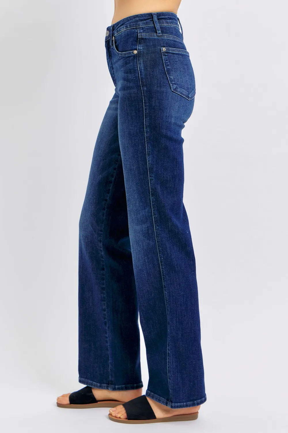 Judy Blue Full Size Tummy Control Straight Jeans Plus Size-Denim-Krush Kandy, Women's Online Fashion Boutique Located in Phoenix, Arizona (Scottsdale Area)