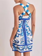 Printed Square Neck Midi Dress-Dresses-Krush Kandy, Women's Online Fashion Boutique Located in Phoenix, Arizona (Scottsdale Area)