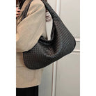 Faux Leather Braided Shoulder Bag-Purses & Bags-Krush Kandy, Women's Online Fashion Boutique Located in Phoenix, Arizona (Scottsdale Area)