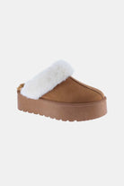 Weeboo Thick Bottom Fur Trim Snow Slippers-Krush Kandy, Women's Online Fashion Boutique Located in Phoenix, Arizona (Scottsdale Area)