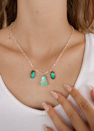 Three Stone Cluster Necklaces-Necklaces-Krush Kandy, Women's Online Fashion Boutique Located in Phoenix, Arizona (Scottsdale Area)