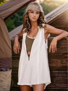 Half Zipped Hooded Sleeveless Romper-Krush Kandy, Women's Online Fashion Boutique Located in Phoenix, Arizona (Scottsdale Area)