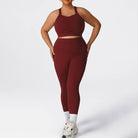 Plus-Size Burgundy Activewear Set-Leggings-Krush Kandy, Women's Online Fashion Boutique Located in Phoenix, Arizona (Scottsdale Area)