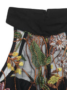 Floral Embroidered Halter Neck Pleated Jumpsuit-Jumpsuits & Rompers-Krush Kandy, Women's Online Fashion Boutique Located in Phoenix, Arizona (Scottsdale Area)