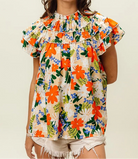 BiBi Multi Color Floral Print Woven Top-Tops-Krush Kandy, Women's Online Fashion Boutique Located in Phoenix, Arizona (Scottsdale Area)