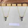 Krush Gold Stripe Stone Necklace-Necklaces-Krush Kandy, Women's Online Fashion Boutique Located in Phoenix, Arizona (Scottsdale Area)