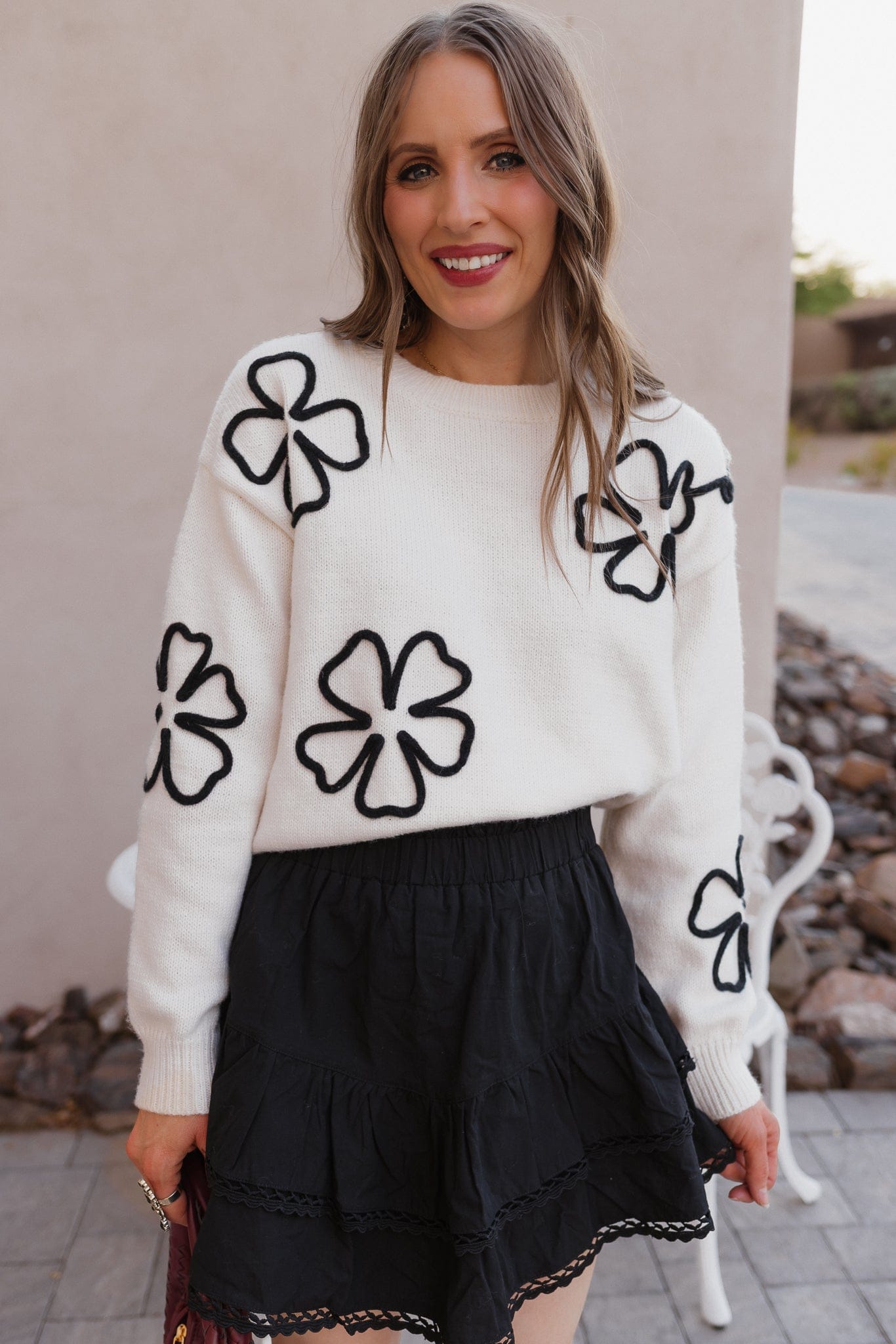 Feeling Free Floral Sweater | Custom XS-3X-Sweaters-Krush Kandy, Women's Online Fashion Boutique Located in Phoenix, Arizona (Scottsdale Area)