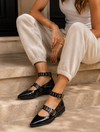 Adrita Double Buckle Flats