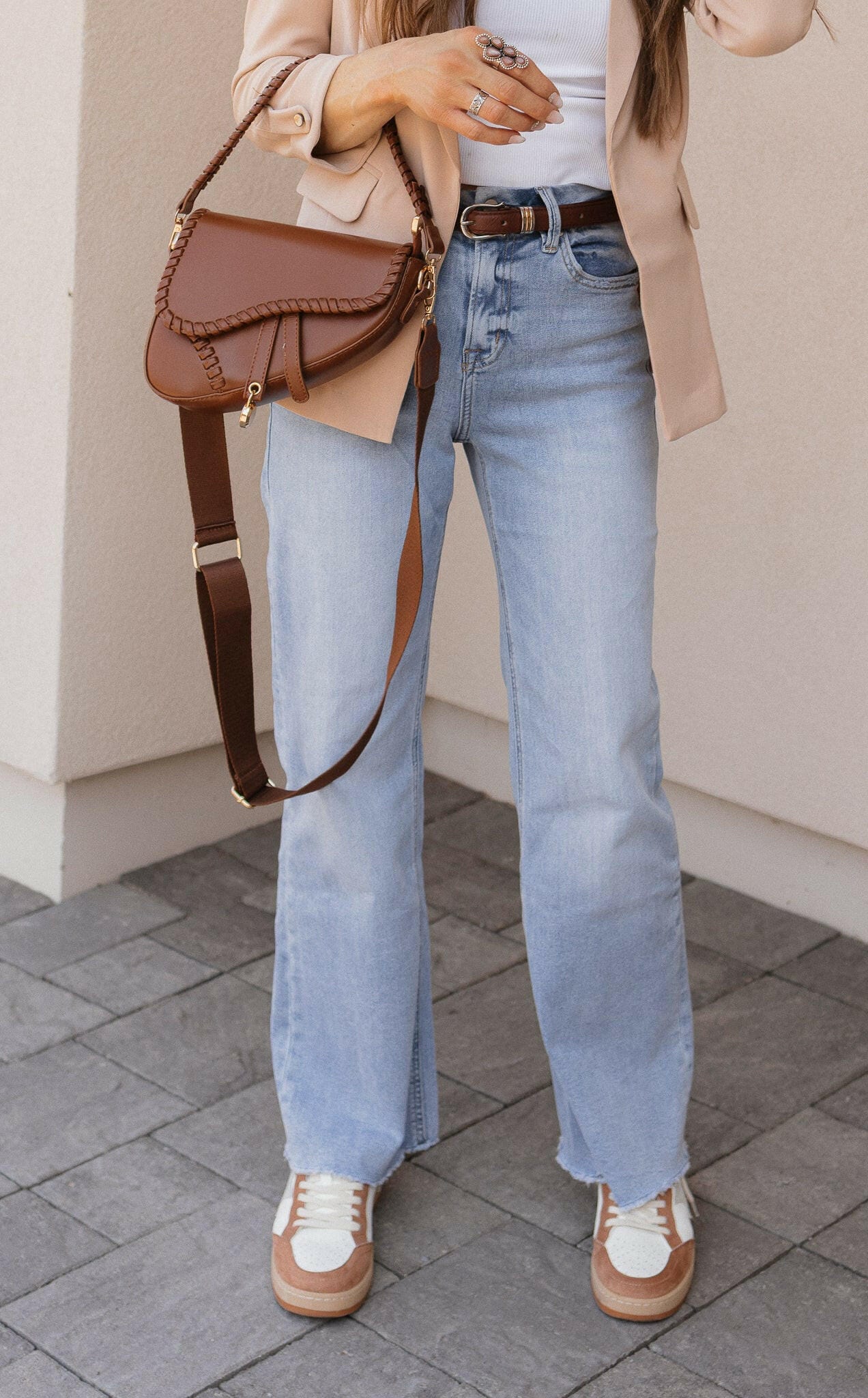 Adeline Saddle Crossbody Hand Bag-Purses & Bags-Krush Kandy, Women's Online Fashion Boutique Located in Phoenix, Arizona (Scottsdale Area)