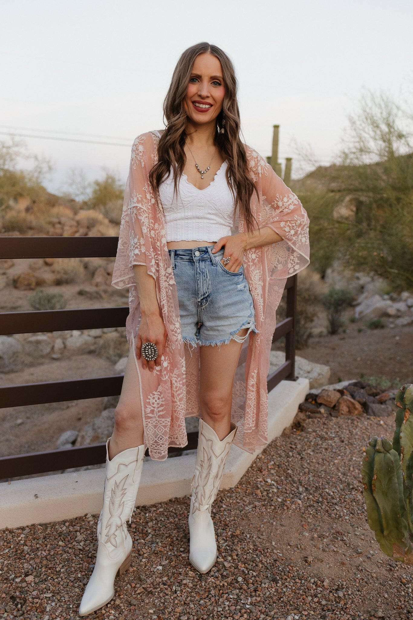 Meadow Bloom Lace Kimono-Kimono-Krush Kandy, Women&#39;s Online Fashion Boutique Located in Phoenix, Arizona (Scottsdale Area)