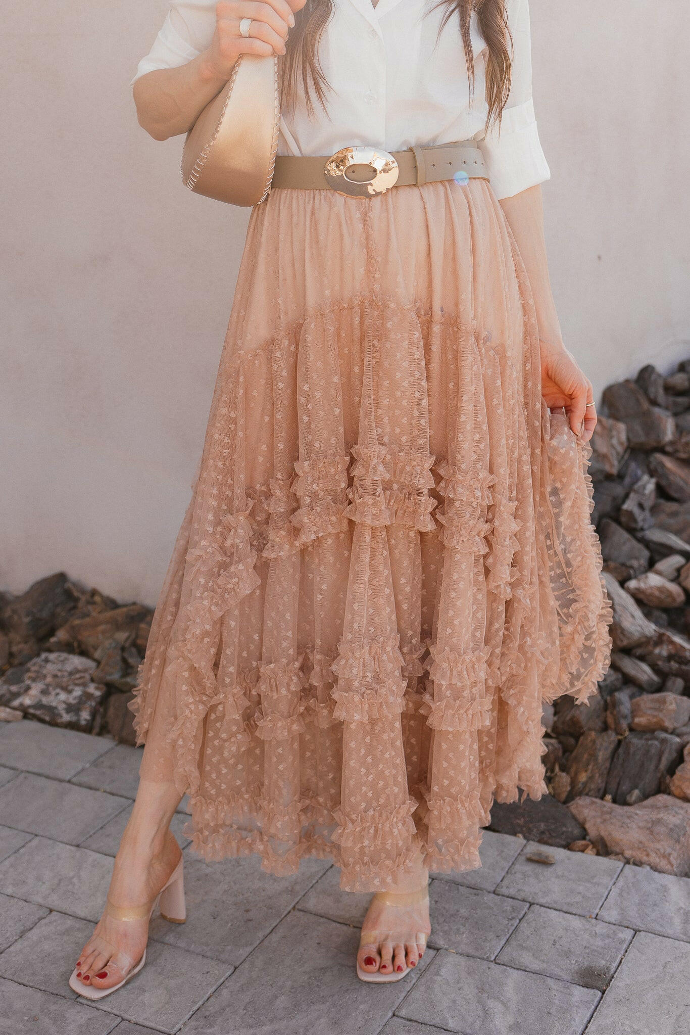 Lace Layers & Chic Dreams Ruffle Tulle Maxi Skirt-Skirts-Krush Kandy, Women's Online Fashion Boutique Located in Phoenix, Arizona (Scottsdale Area)