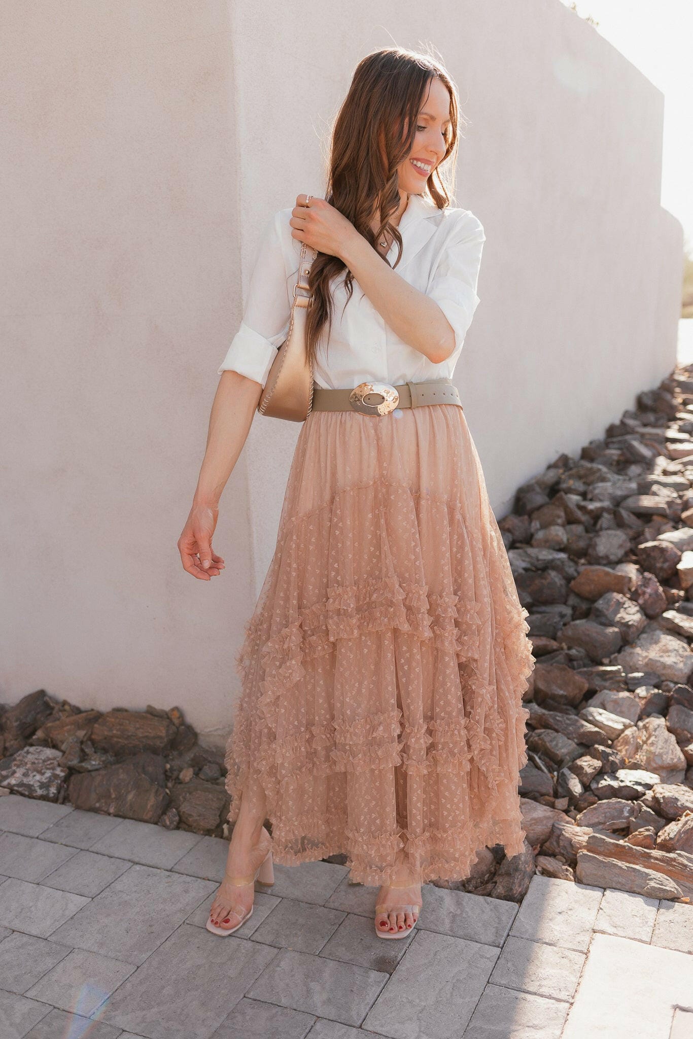 Aria Whipstitch Crescent Shoulder Bag-handbags-Krush Kandy, Women's Online Fashion Boutique Located in Phoenix, Arizona (Scottsdale Area)