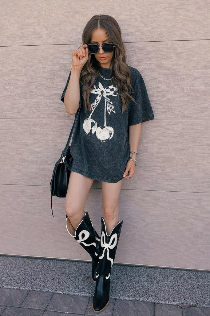 Western Bow Detail Boots-Boots-Krush Kandy, Women's Online Fashion Boutique Located in Phoenix, Arizona (Scottsdale Area)