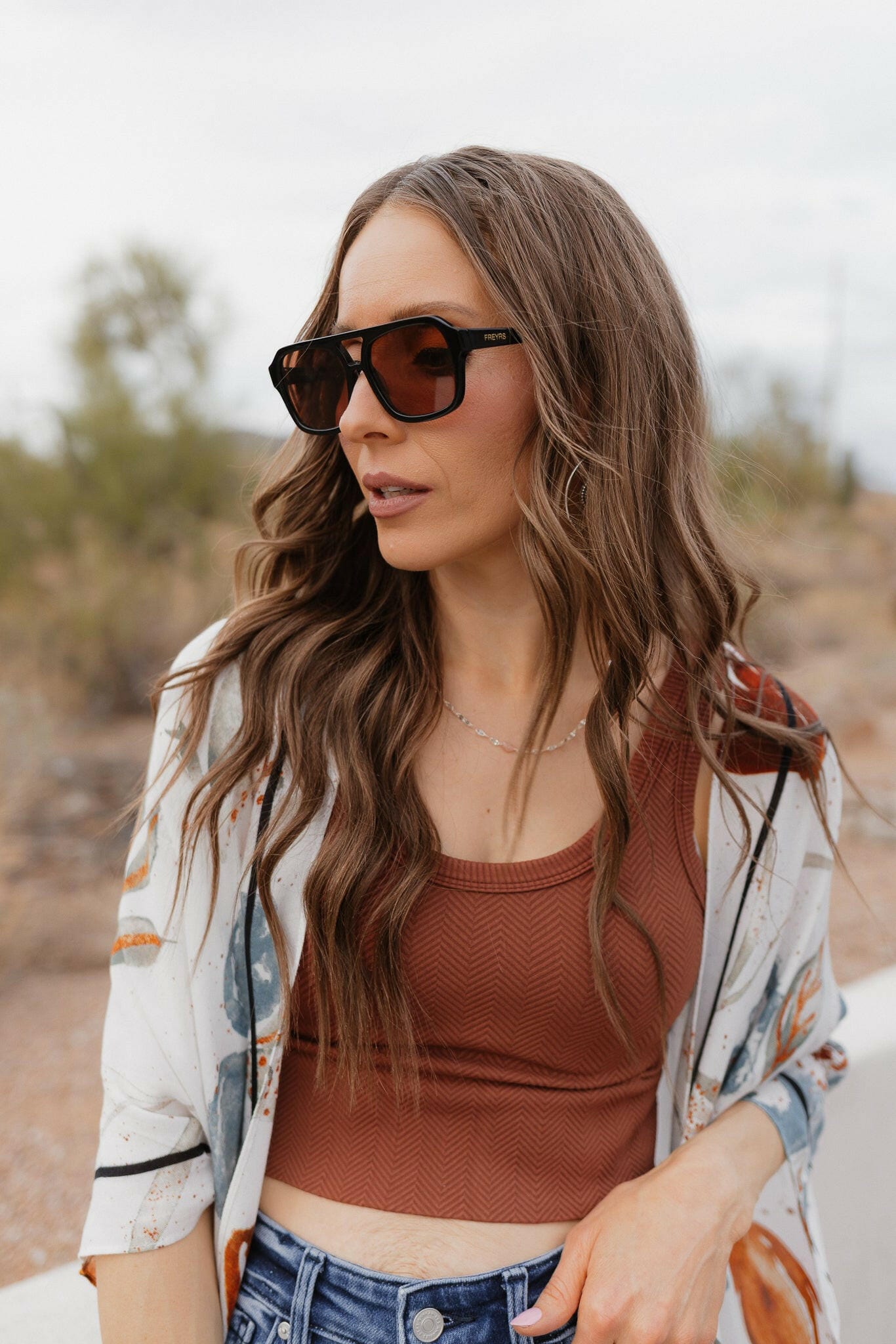 Havana Acetate Aviator Sunglasses-Sunglasses-Krush Kandy, Women's Online Fashion Boutique Located in Phoenix, Arizona (Scottsdale Area)