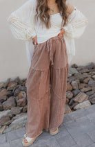 Desert Daze Mineral-Wash Wide-Leg Pants-Bottoms-Krush Kandy, Women's Online Fashion Boutique Located in Phoenix, Arizona (Scottsdale Area)