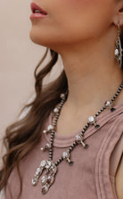 Horseshoe Blossom Desert Pearl Necklace PREORDER-Squash Blossom Necklaces-Krush Kandy, Women's Online Fashion Boutique Located in Phoenix, Arizona (Scottsdale Area)