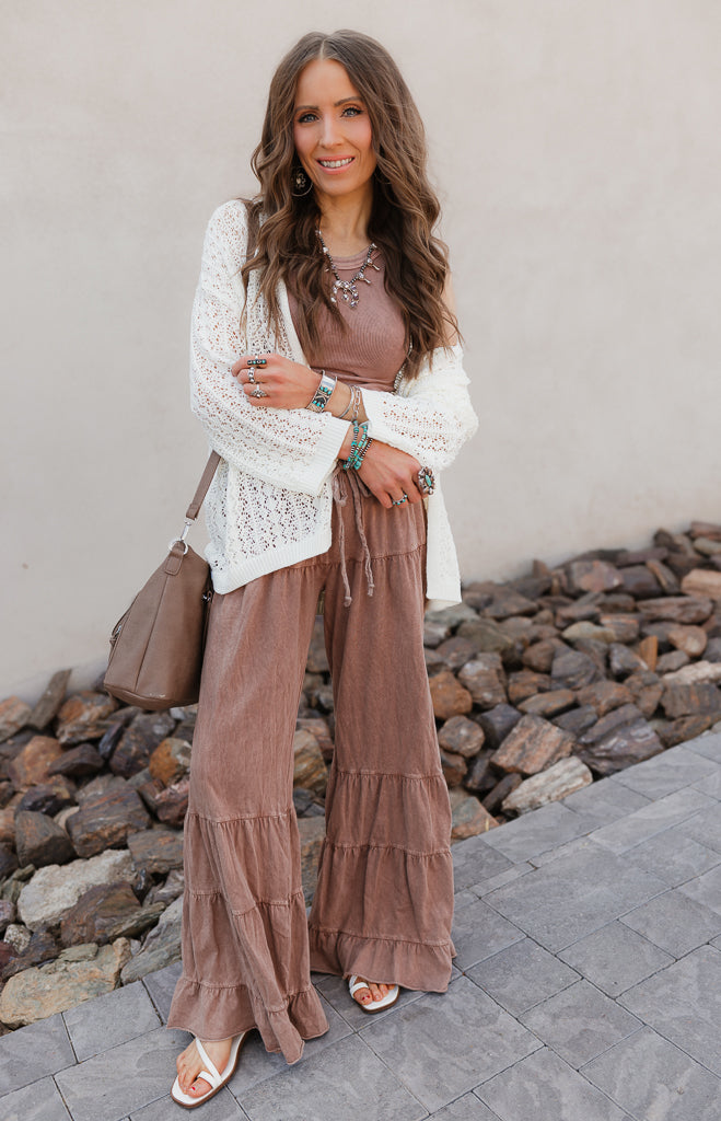 Rambling Rose Mineral Wash Flare LoungePants-Pants-Krush Kandy, Women's Online Fashion Boutique Located in Phoenix, Arizona (Scottsdale Area)