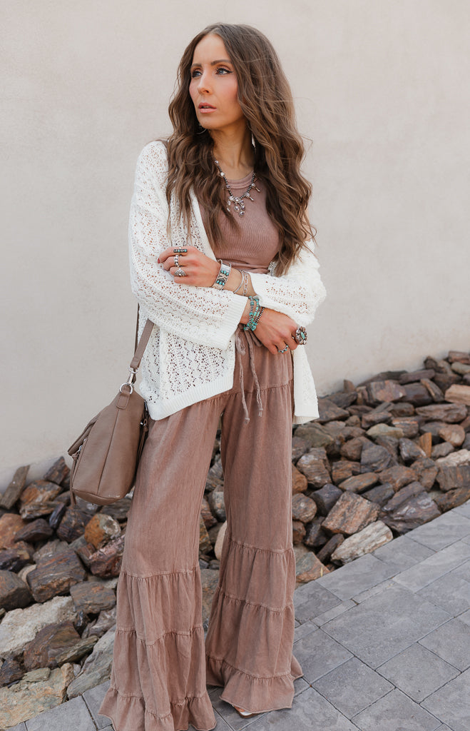 Rambling Rose Mineral Wash Flare LoungePants-Pants-Krush Kandy, Women's Online Fashion Boutique Located in Phoenix, Arizona (Scottsdale Area)