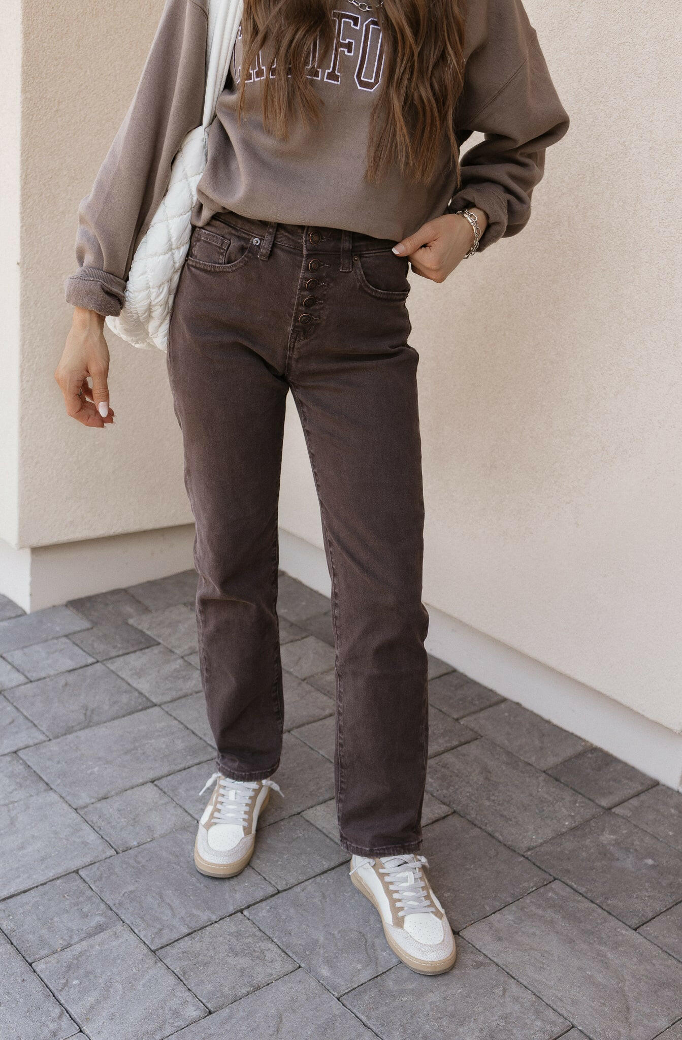 MICA 90s Vintage Brown 5 Fly Button Denim-Jeans-Krush Kandy, Women's Online Fashion Boutique Located in Phoenix, Arizona (Scottsdale Area)