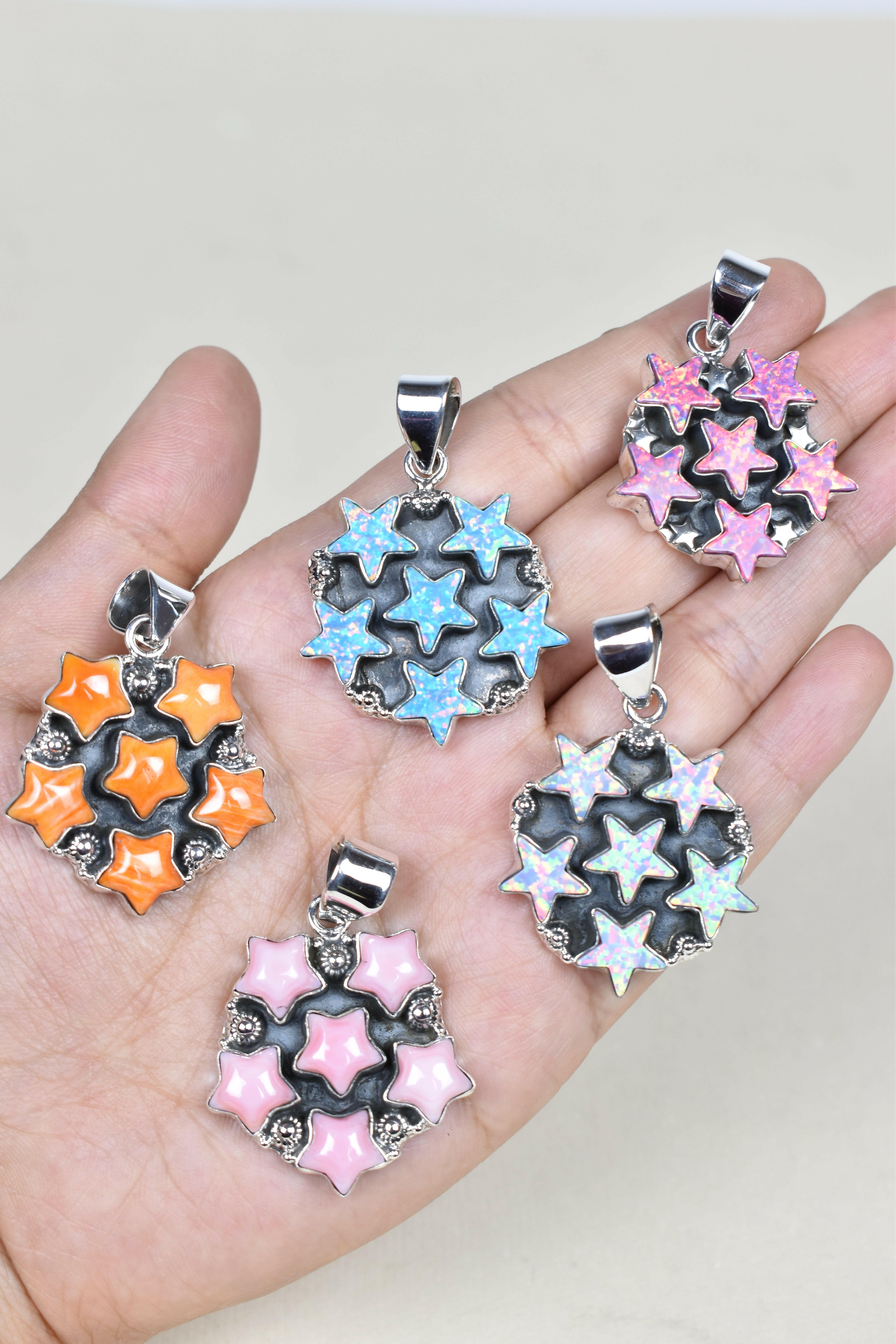 5 Star General Sterling Silver Pendant-Pendant Necklaces-Krush Kandy, Women's Online Fashion Boutique Located in Phoenix, Arizona (Scottsdale Area)