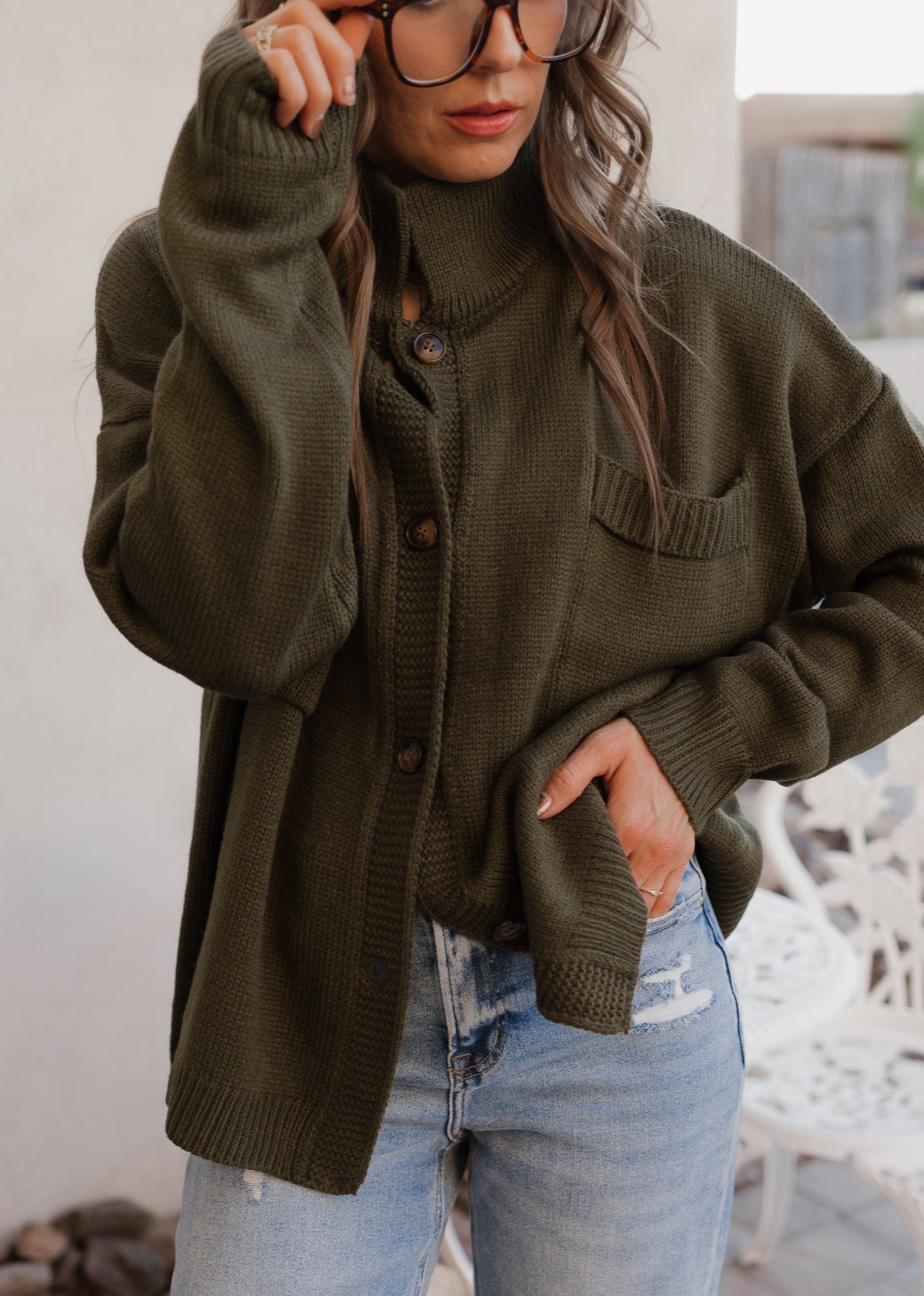 Softbound Button Pocket Cardigan Sweater-Tops-Krush Kandy, Women's Online Fashion Boutique Located in Phoenix, Arizona (Scottsdale Area)