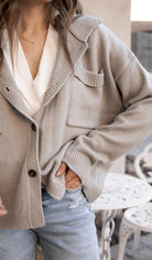 Softbound Button Pocket Cardigan Sweater-Tops-Krush Kandy, Women's Online Fashion Boutique Located in Phoenix, Arizona (Scottsdale Area)