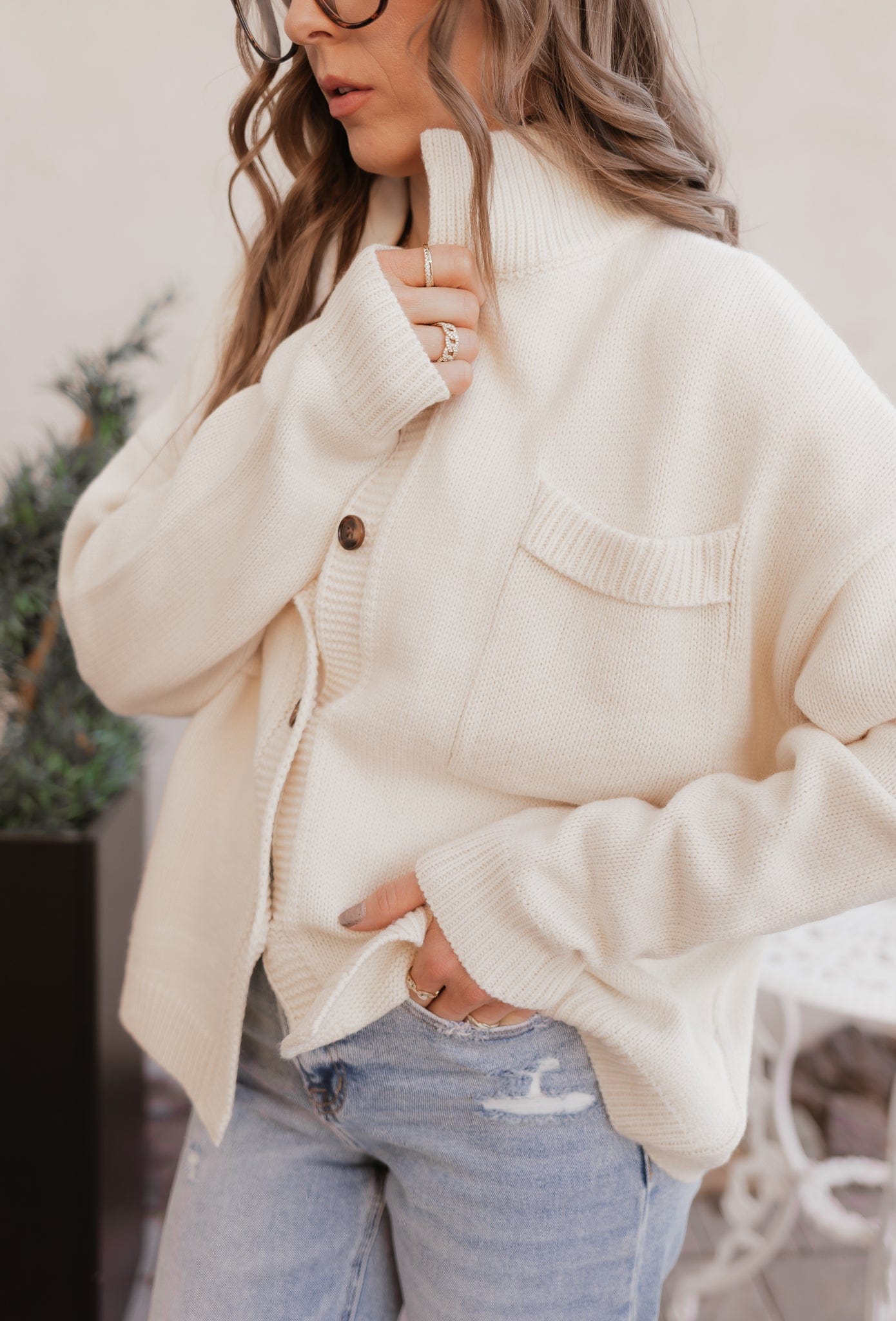 Softbound Button Pocket Cardigan Sweater-Tops-Krush Kandy, Women's Online Fashion Boutique Located in Phoenix, Arizona (Scottsdale Area)