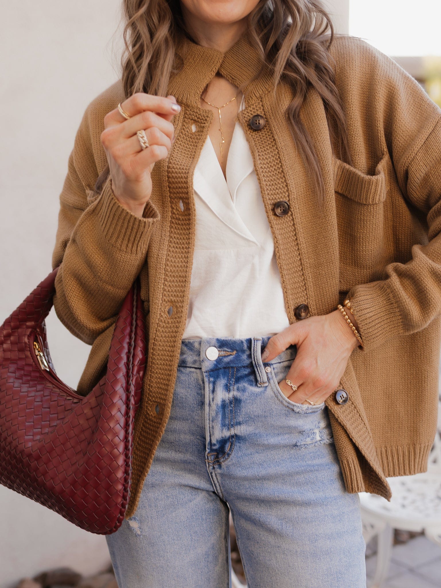 Softbound Button Pocket Cardigan Sweater-Tops-Krush Kandy, Women's Online Fashion Boutique Located in Phoenix, Arizona (Scottsdale Area)