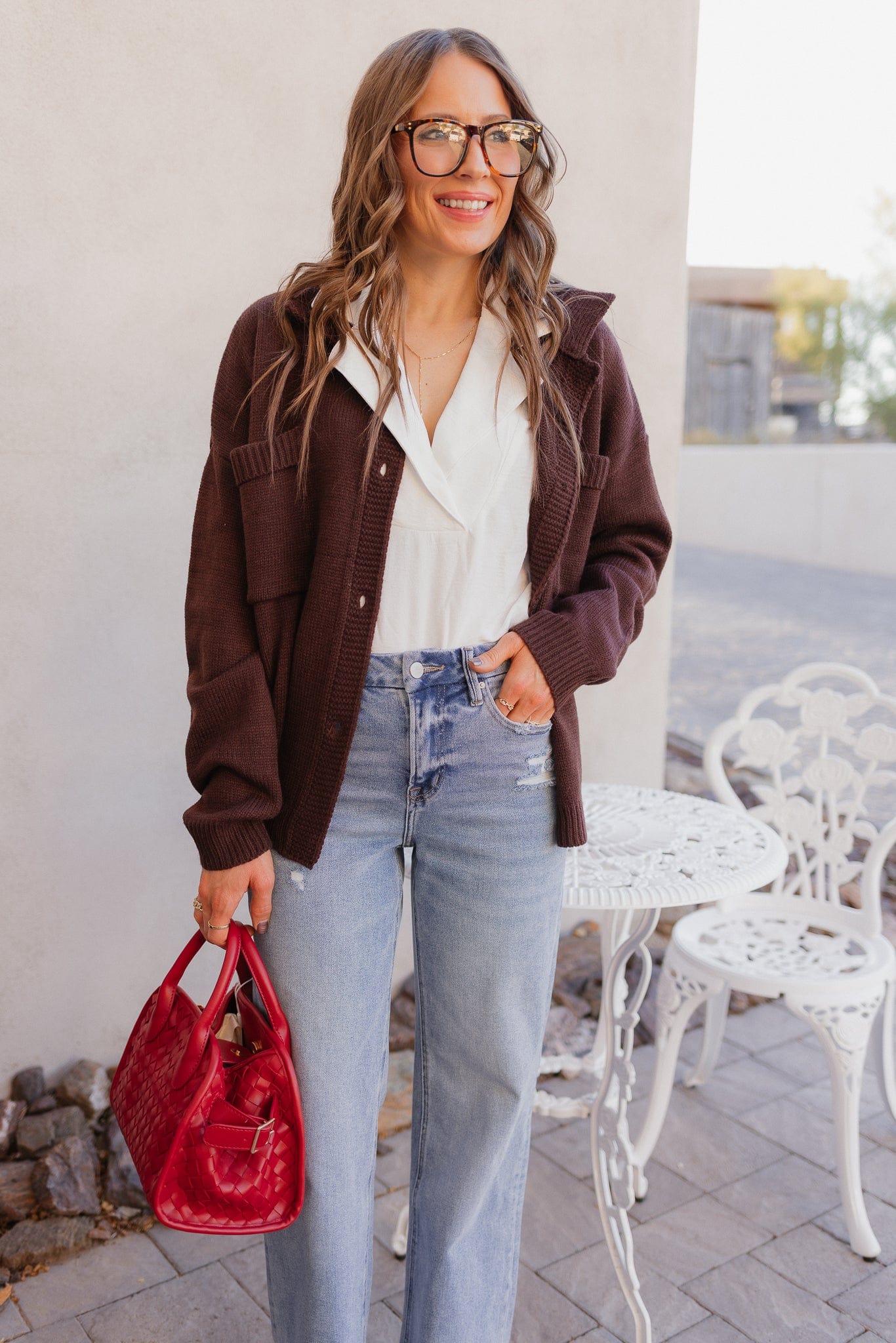 Softbound Button Pocket Cardigan Sweater-Tops-Krush Kandy, Women's Online Fashion Boutique Located in Phoenix, Arizona (Scottsdale Area)