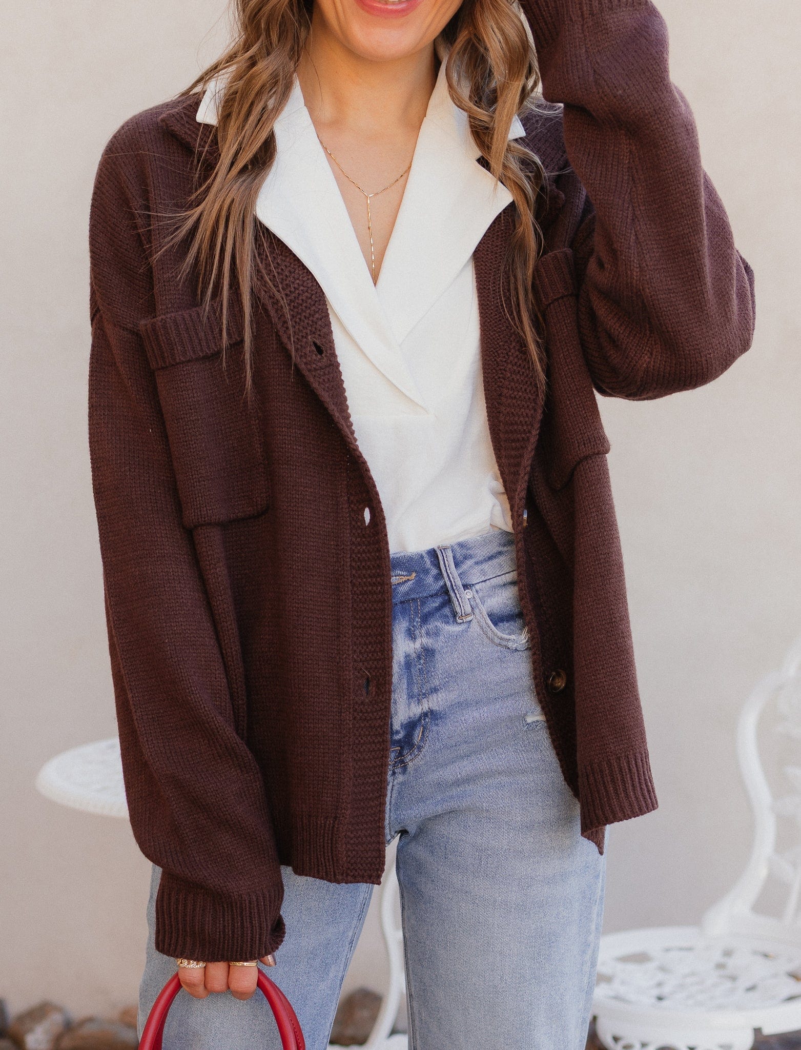 Softbound Button Pocket Cardigan Sweater-Tops-Krush Kandy, Women's Online Fashion Boutique Located in Phoenix, Arizona (Scottsdale Area)