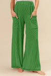 BiBi 2tone Cord Rib Waist Band Side Pocket Pants-Pants-Krush Kandy, Women's Online Fashion Boutique Located in Phoenix, Arizona (Scottsdale Area)