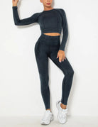 Seamless Long Sleeve Top and Legging Set-workout-Krush Kandy, Women's Online Fashion Boutique Located in Phoenix, Arizona (Scottsdale Area)