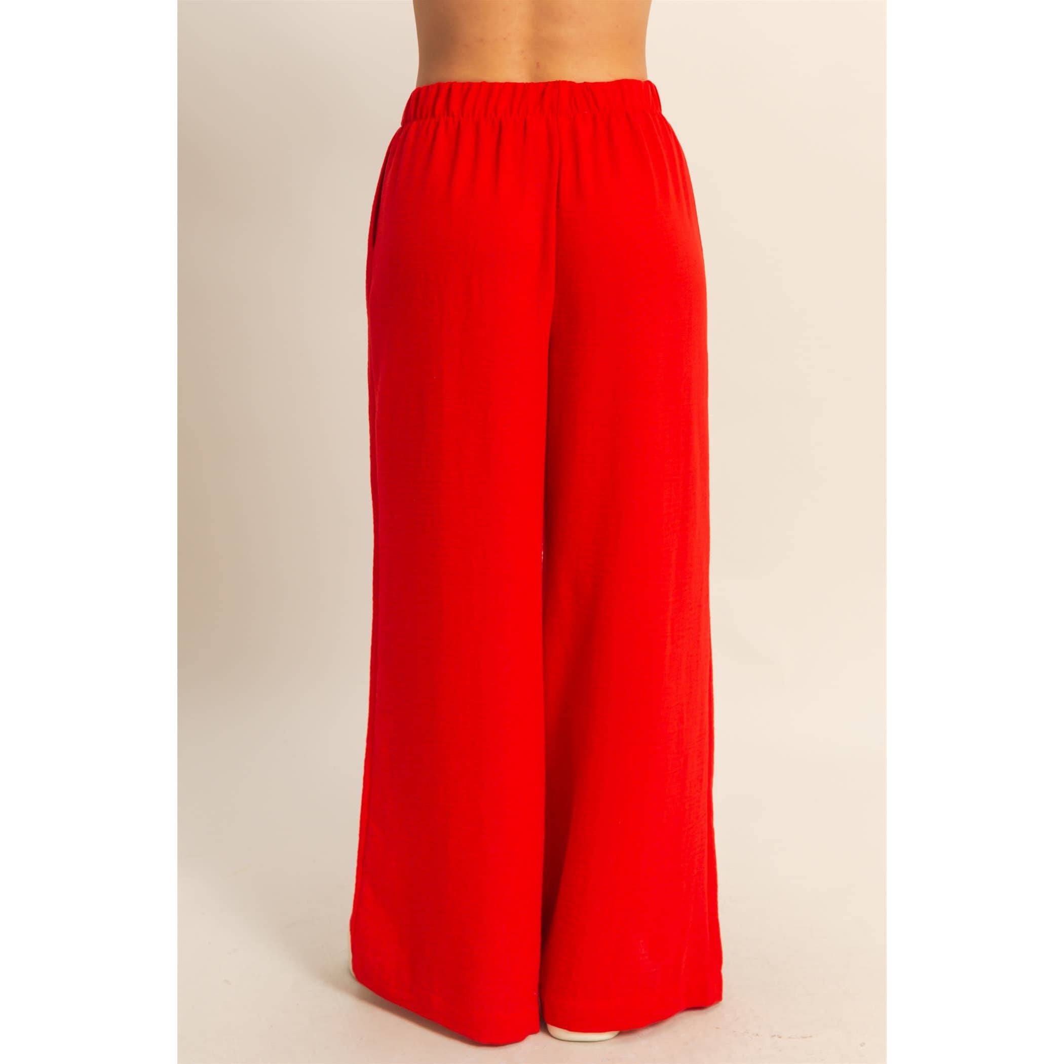 Stay Cute Wide Leg Pants-Sweatpants-Krush Kandy, Women's Online Fashion Boutique Located in Phoenix, Arizona (Scottsdale Area)