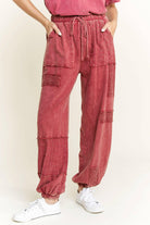 MineralWash Eyelet detailed Boho Joggers-Krush Kandy, Women's Online Fashion Boutique Located in Phoenix, Arizona (Scottsdale Area)