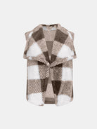 Plaid Open Front Vest Coat-Krush Kandy, Women's Online Fashion Boutique Located in Phoenix, Arizona (Scottsdale Area)