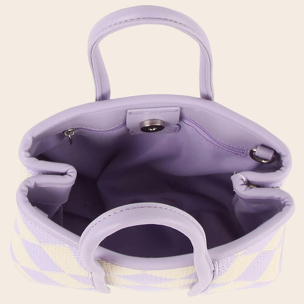 Argyle Checkered Tote Bag-handbag-Krush Kandy, Women's Online Fashion Boutique Located in Phoenix, Arizona (Scottsdale Area)