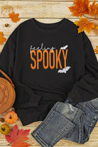 Feeling Spooky Halloween Graphic Sweatshirt-Sweatshirts-Krush Kandy, Women's Online Fashion Boutique Located in Phoenix, Arizona (Scottsdale Area)