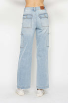 Judy Blue Full Size High Waist Straight Cargo Jeans-Jeans-Krush Kandy, Women's Online Fashion Boutique Located in Phoenix, Arizona (Scottsdale Area)