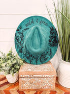 Engraved Floral Horse Hat-Hats-Krush Kandy, Women's Online Fashion Boutique Located in Phoenix, Arizona (Scottsdale Area)