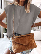 Cap Sleeve Sweater Vest-Vests-Krush Kandy, Women's Online Fashion Boutique Located in Phoenix, Arizona (Scottsdale Area)