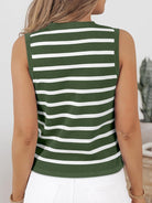 Striped V-Neck Knit Vest-Krush Kandy, Women's Online Fashion Boutique Located in Phoenix, Arizona (Scottsdale Area)